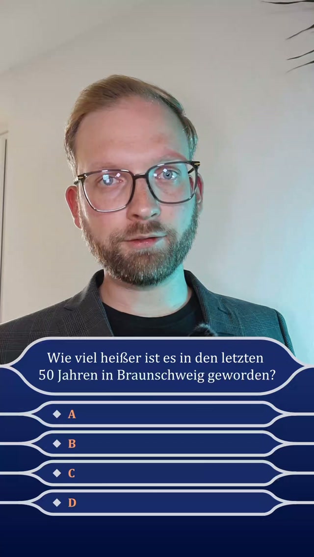 In Braunschweig ist es in den letzten Jahrzehnten kontinuierlich wärmer geworden. Das ist eindeutig mit den Daten des Deutschen Wetterdienstes (DWD) belegbar. 

Wird Zeit, dass wir unsere Stadt darauf vorbereiten, dass es auch in Zukunft immer wärmer wird.

#braunschweig